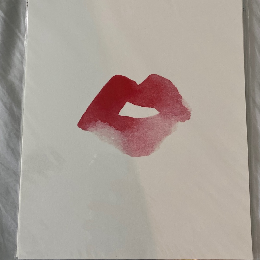 Wall Art lip/kiss/pout print